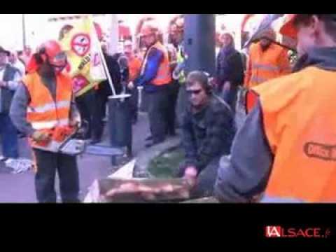 manif retraites bucherons mulhouse