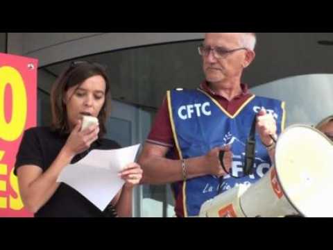 Manifestation des salaries du groupe Rapp : "On veut partir...