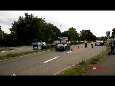 Contrôles à Breisach, à la frontière franco-allemande