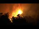 Firefighters battle major wildfire on Greek island