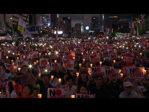 Seoul residents mark Liberation Day with anti-Japan rally
