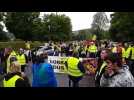 Démarrage de la manifestation des gilets jaunes à Longwy