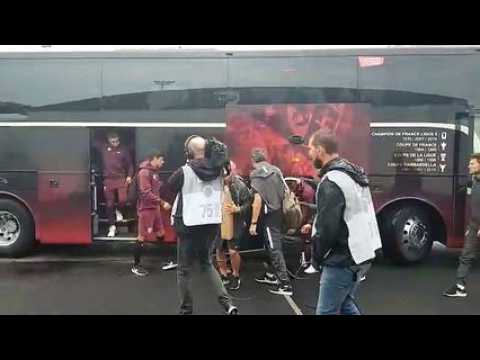 Arrivée des joueurs messins au stade