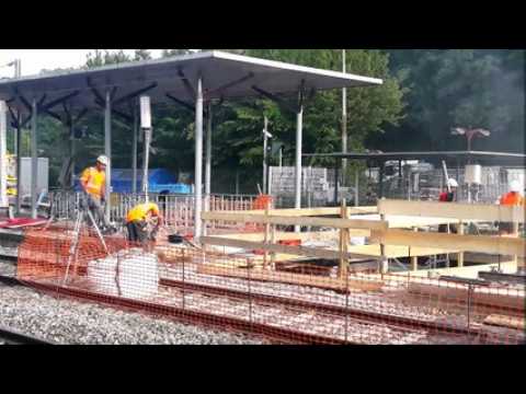 Lons-le-Saunier: le trafic reprend à la gare, les travaux continuent
