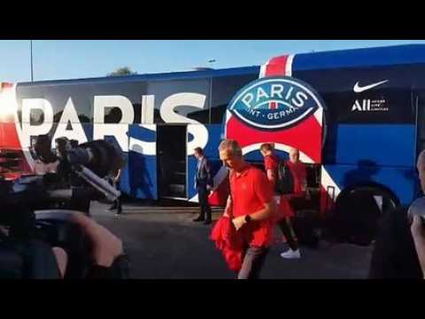 Les joueurs du PSG sont arrivés à Saint-Symphorien