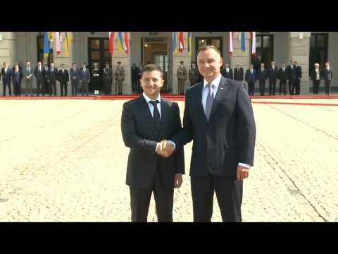 Ukrainian President Zelensky arrives in Poland for official visit
