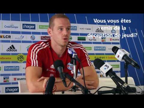 conférence de presse avant Racing Strasbourg - Monaco
