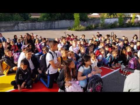 Des élèves accueillis en musique à l'école primaire de Procheville à Pont-à-Mousson