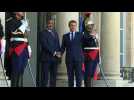 French President greets Congo President - Label : AFPTV - First images - Category : News