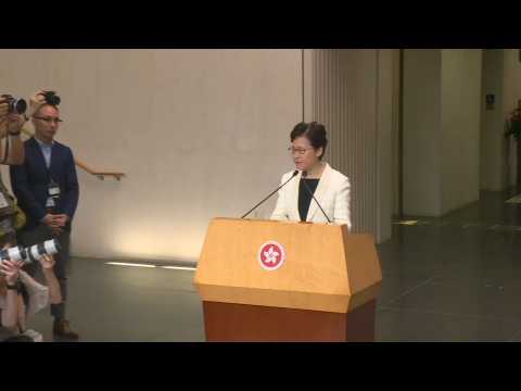 Hong Kong leader says 'disappointed' with leaked recording
