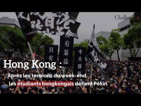 Hong Kong: Après les tensions du week-end, les étudiants défient Pékin