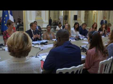 Macron holds gender equality talks ahead of G7