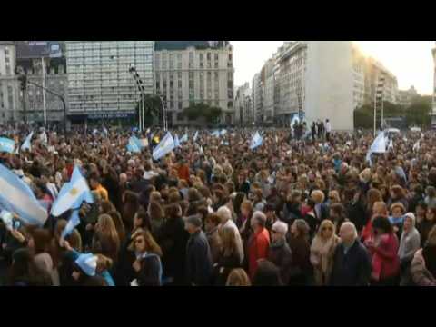 Pro-Macri demonstration in Buenos Aires