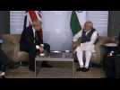 UK's Johnson meets with Indian's Modi at G7 summit