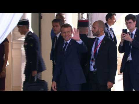 Leaders arrive for second day of G7 summit