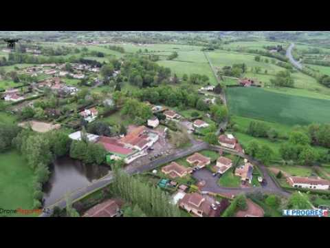 Saint-Vincent-de-Boisset, vue du ciel