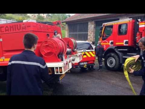 Exercice grandeur nature pour les pompiers de la Loire et de la Haute-Loire