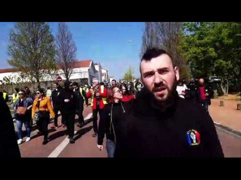 Acte XXII des Gilets jaunes à Roanne  interview de Felix Altobelli, organisateur de la manifestation régionale