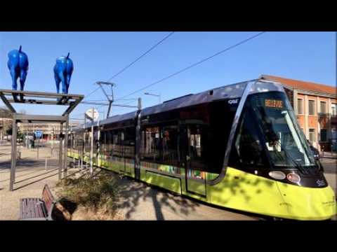 La troisième ligne du tram vue du ciel