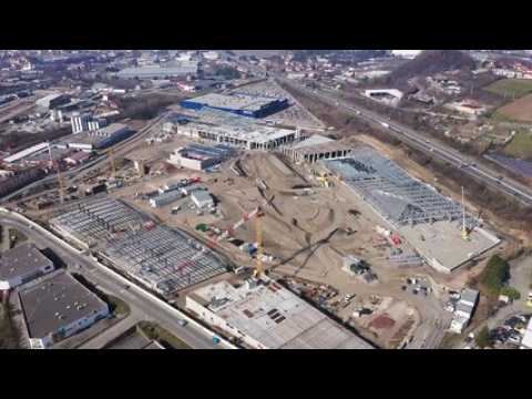 Le chantier Steel vu du ciel