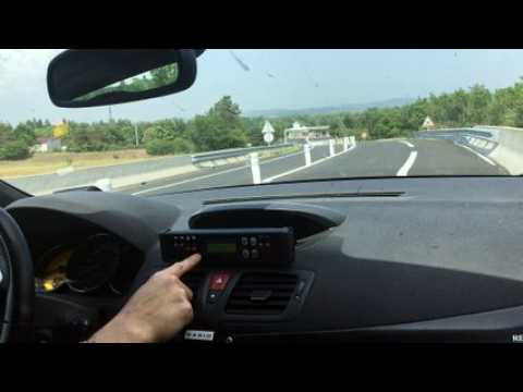 Simulation d'intervention avec la Mégane RS de l'équipe rapide d'intervention de Feurs