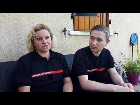 Pompiers volontaires de mère en fils
