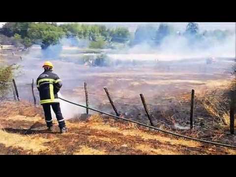 Saint-Nizier-sous-Charlieu: près  de 10 hectares de prés prennent feu