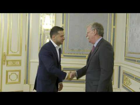 Ukrainian President Zelensky meets with Trump advisor Bolton