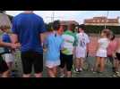 Op&eacute;ration Sport Vacances Tennis &agrave; la Fraternelle - Label : Les Dernières Nouvelles d'Alsace - Category : Education