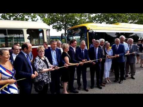 Soléa inaugure son nouveau réseau de bus à Wittenheim