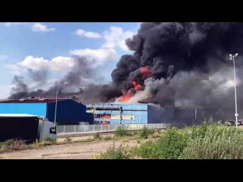 Bouzonville : important feu chez Manoir Industries