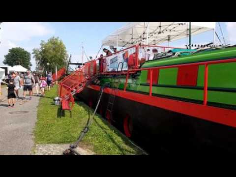 Wolfersdorf :  La dernière escale de la péniche du Grand Est