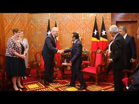 Australian PM in East Timor for referendum anniversary