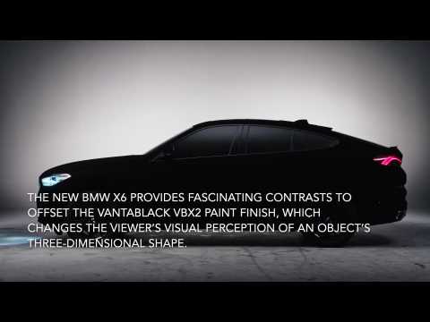 New BMW X6 as a spectacular show car - world’s first vehicle in Vantablack