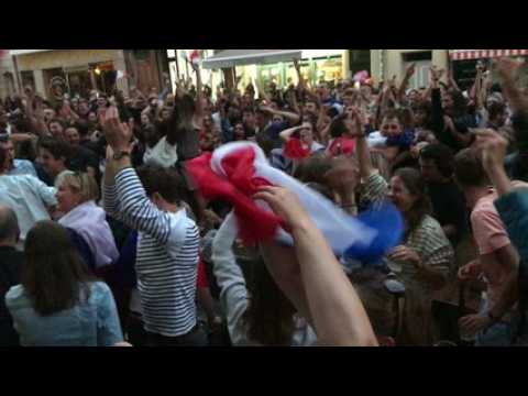 Le cri de joie des supporters des Bleus à Nancy