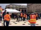 Manifestation des étudiants de la Fac de lettres et des cheminots à Nancy