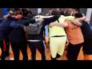 Victoire du Besan&ccedil;on acad&eacute;mie en futsal &agrave; Montb&eacute;liard. - Label : L'Est Républicain - Category : Sport
