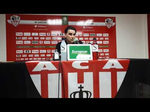 La réaction de Didier Tholot après sa première défaite avec l'ASNL (2-0 à Ajaccio)