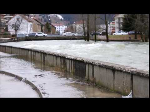 Inondations Haut-Doubs Pontarlier et Doubs