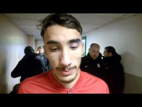 La réaction de Yanis Barka après son triplé avec l'ASNL contre Rungis en Coupe de France