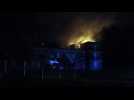 Incendie de l'ancienne gendarmerie de Montiers-sur-Saulx (55), mardi matin 19 décembre 2017