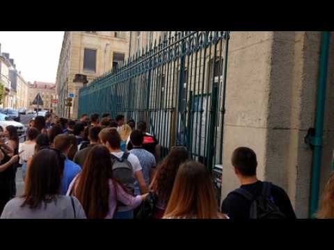 Affichage des résultats du bac 2018 au lycée Jeanne-d'Arc à Nancy