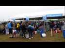 Eurockéennes Installation au  camping sous la pluie
