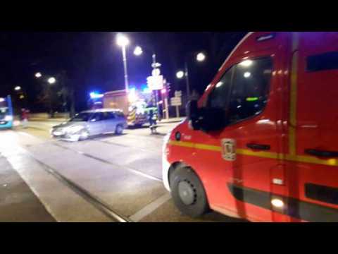 Besançon : deux voitures accidentées, les tramways immobilisés
