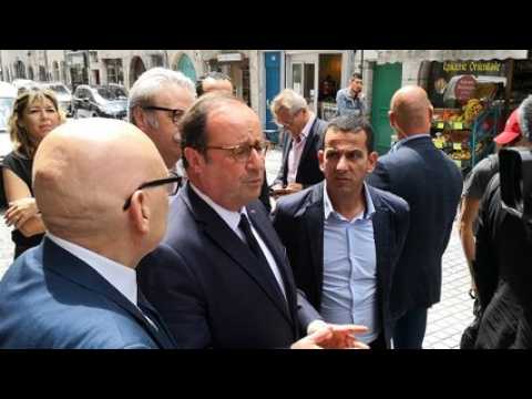 François Hollande répond à une question sur le maire de Besançon. Jean-Louis Fousseret, qui a quitté le PS pour rejoindre LREM