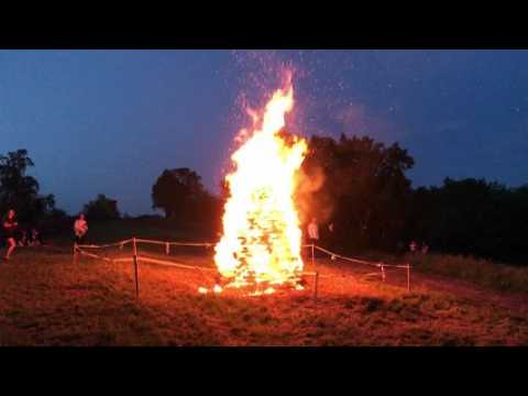 Belfort Feu de la Saint-Jean sur la colline de la Miotte