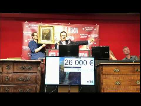 Le Saut du Doubs, peint par Gustave Courbet, adjugé 50 000 euros !