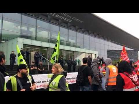 Manifestation terminée pour les cheminots au Luxembourg