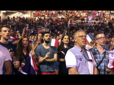 Finale de la coupe du monde : la Marseillaise depuis la fan zone de Nancy-Gentilly