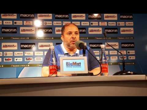 La réaction de l'entraîneur d'Auxerre Pablo Correa après la victoire 1-0 face à l'ASNL,  son ancien club